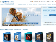 Tablet Screenshot of equilife.com